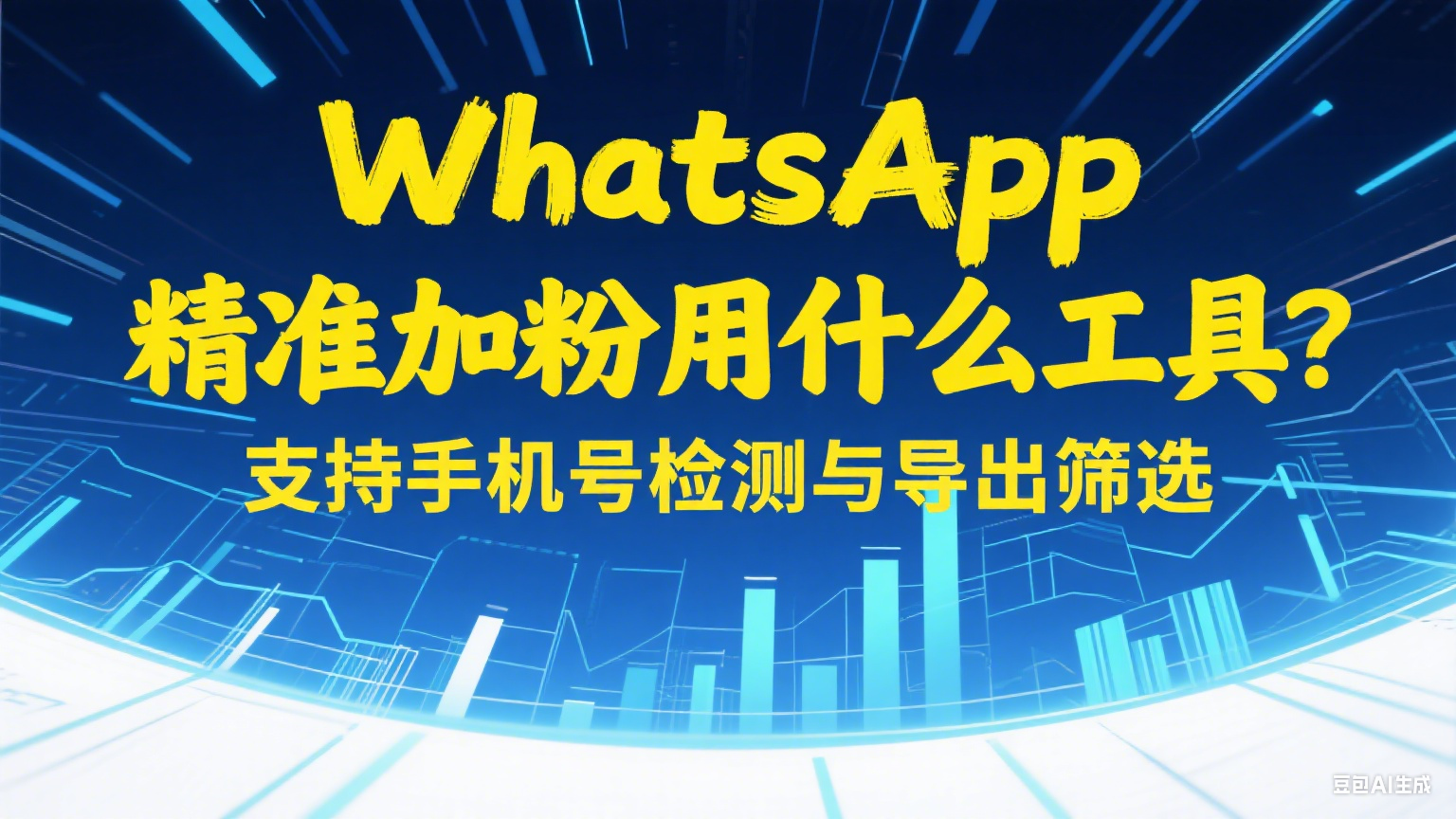 WhatsApp精准加粉用什么工具？支持手机号检测与导出筛选