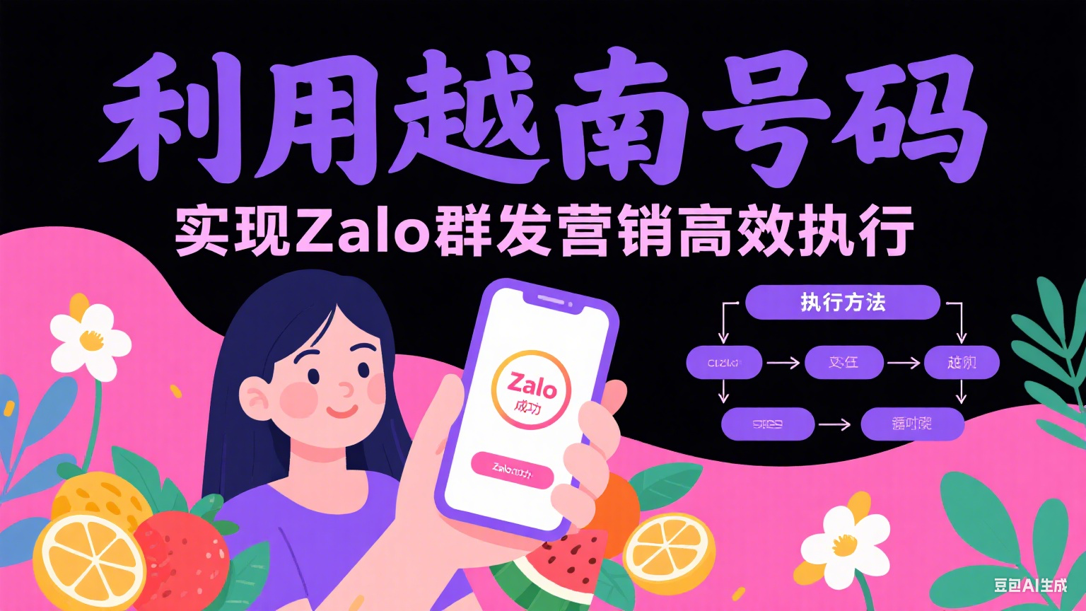 越南号码生成助力Zalo群发营销高效执行方法